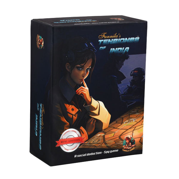 TENSIONSS of India Mini Edition | Social Deduction SPY Game for Teens and Adults | 14+ Years | Board Game of Deception and Strategy | 5-10 Players | Multicolour | Pack of 1 (3 Games)
